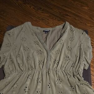 Torrid Babydoll Eyelet Top